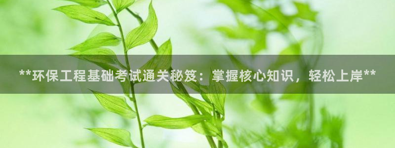 彩名堂计划技巧：**环保工程基础考试