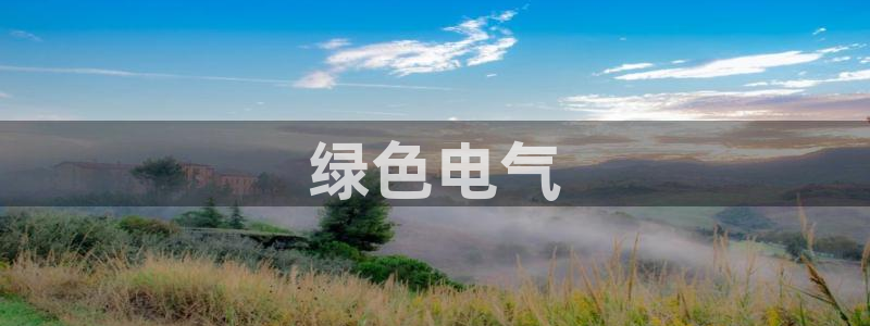 彩名堂计划官网客户端：绿色电气