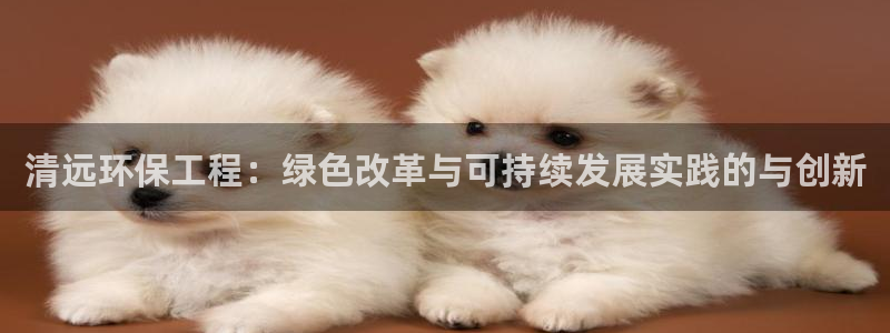 彩名堂移动客户端：清远环保工程：绿色改革与可持续发展实践的与