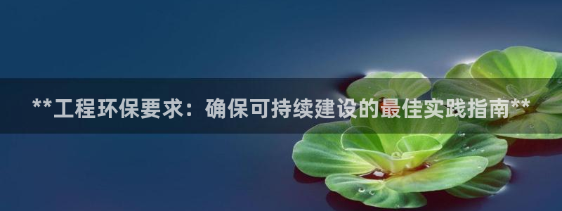 彩名堂一直不出结果怎么回事呀：**工程环保要求：确保可持续建