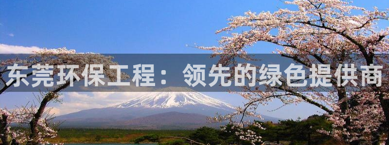 彩名堂手机版官网：东莞环保工程：领先的绿色提供商