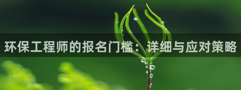 下载彩名堂预测计划软件：环保工程师的报名门槛：详细与应对策略